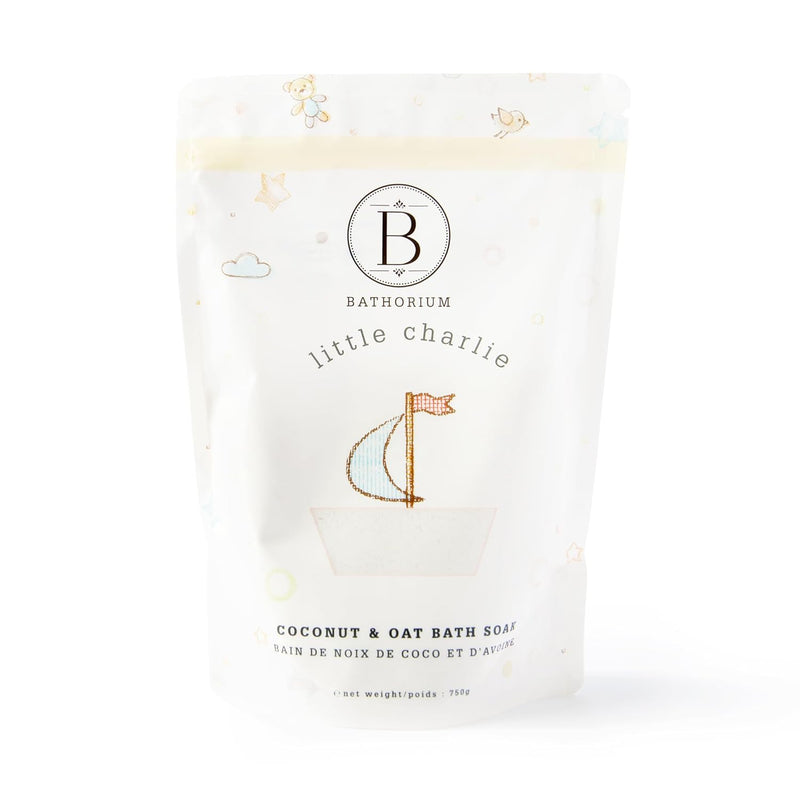 Little Charlie Bath Soak – Gentle & Nourishing Soak for Babies & Sensitive Skin, Made with Collodial Oat, Blue Chamomile & Coconut, Moisturizes & Soothes Delicate Skin, 26oz
