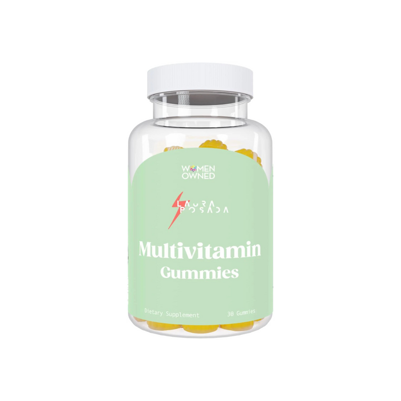 Laura Posada Multivitamin Gummies Daily Nutritional Vitamins & Minerals Supports Metabolism & Overall Well-being Vitamins A, C, D, E & More! Metabolism & PMS 100% Natural Non-GMO, 30 Count Made in USA