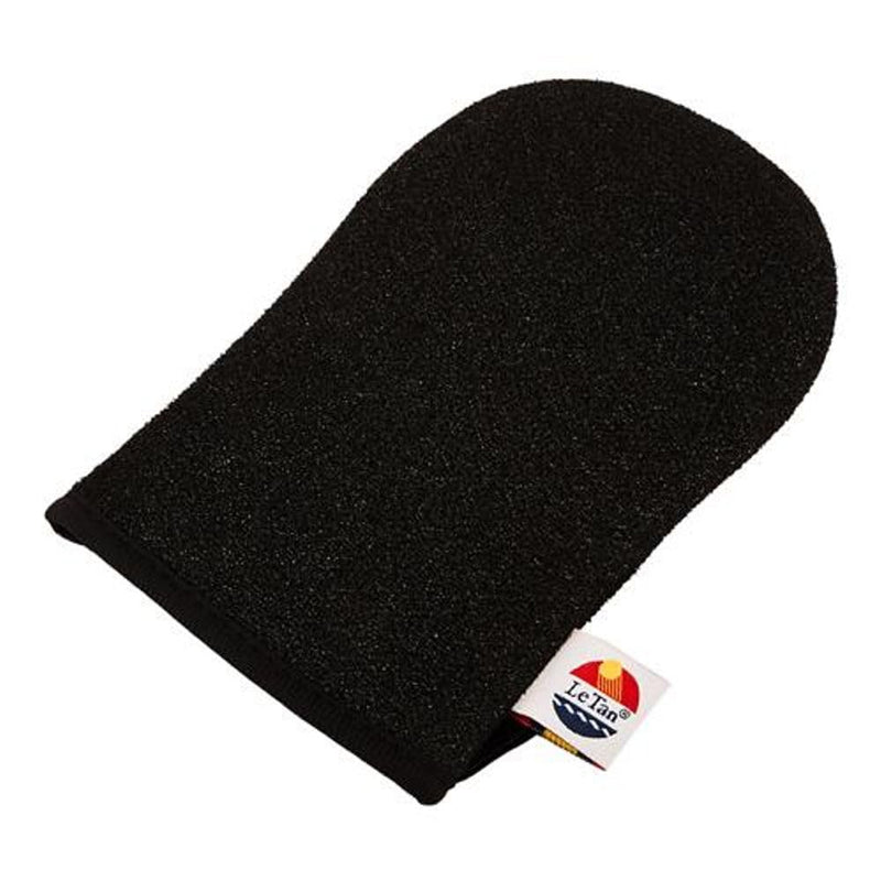 Le Tan Activated Charcoal Exfoliating Mitt | Exfoliator Glove Mitt Charcoal Infused Scrubber Dead Skin Cell Remover Deeply Cleanses & Detoxifies For Clean & Smooth Skin for Tan Preparation & Removal