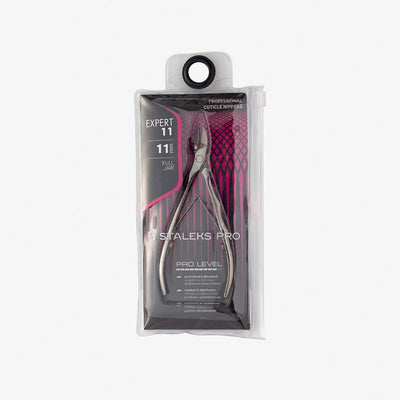 Staleks Pro Cuticle Nippers EXPERT NE-11-11, Full Jaw, 0.43 Inch (11mm)