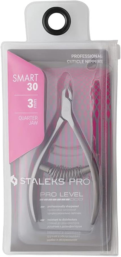 STALEKS PRO Cuticle nipper hand sharpened. 3mm blade length, Professional quality made in Europe