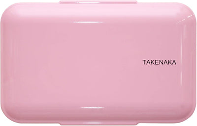 TAKENAKA Bento Bite Dual from, Eco-Friendly and Sustainable Japanese Style Bento Lunch Box (Candy Pink)