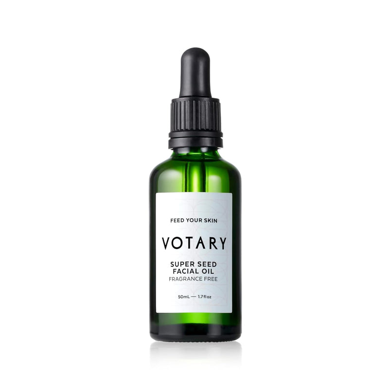 Votary Super Seed Facial Oil | Anti Aging Face Serum Drops For Dryness, Redness, Elasticity Soothes & Nourishes Skin For Alluring Youthful Look Hydrate & Enrich Skin Fragrance Free 1.7 Fl Oz