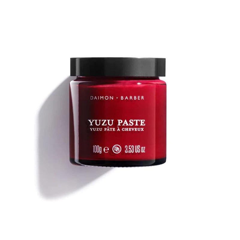 Daimon Barber Yuzu Paste Hair Pomade - Medium Hold Hair Styling Shaping Cream With Regenerative Properties of Yuzu Fruit, Kahai Nut, and Beeswax Long Lasting, Easy to Restyle for Fuller Tresses 100g