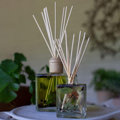 Rosy Rings Botanical Reed Diffuser Black Currant & Bay 4oz - Lasts 4-6 Months, Aromatherapy Diffuser, Reed Diffuser Sticks, Diffuser with Botanicals Perfect for Home Decor!