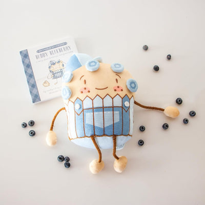 Snuggle Muffins Snuggler & Bedtime Story Time Book Gift Set with a Delicious Recipe for a Sweet Treat to Bring Families Together in The Kitchen! Soft & Cuddly Learning (Buddy Blueberry)