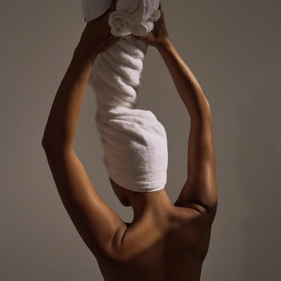 Resore Body Towel - 56" x 30" 700GSM Luxury Bath Shower Towel Skin Rejuvenating, Odor Preventing, Highly Absorbent, Aegean Turkish Cotton Botanical Lyocell Blend, Super Plush Bathroom Wash Cloth White