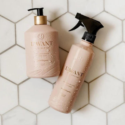 L'AVANT Collective High Performing Hand Soap | Luxurious Ingredients for Soft & Smooth Hands | Notes of Bergamot, Orange Blossom, Amber, Cedar | Blushed Bergamot Scent Reusable Glass Bottle 16 Fl Oz