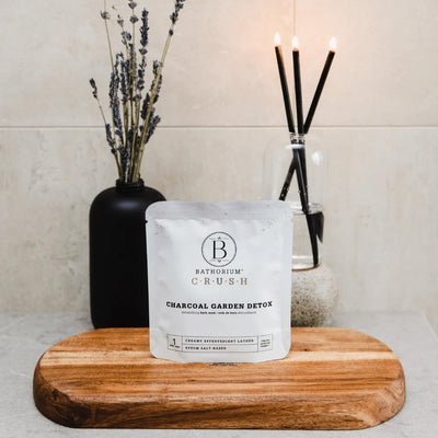 Charcoal Garden Detox Crush – Purifying Bath Soak with Activated Charcoal & Eucalyptus, 21.2 oz
