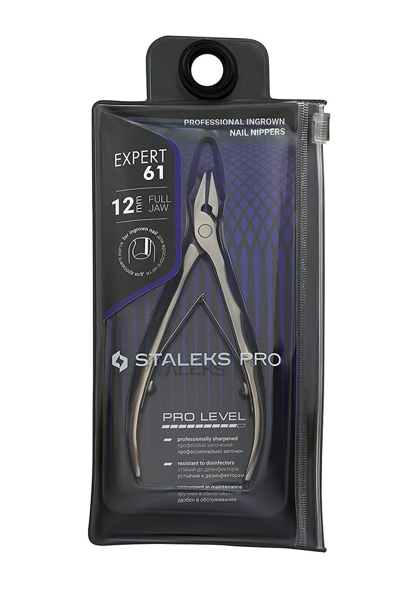 Staleks Pro Nail Nippers EXPERT NE-61-12, Full Jaw, 0.47 Inch (12mm)