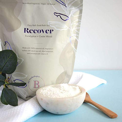 The Bathologist Sleep Lavender & Fresh Mint Bath Soak – Mineral Sea Salt Blend for Relaxation & Skincare, Moisturizing Foot & Body Soak (Eucalyptus)