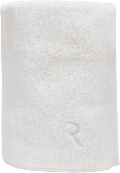 Resore Body Towel - 56" x 30" 700GSM Luxury Bath Shower Towel Skin Rejuvenating, Odor Preventing, Highly Absorbent, Aegean Turkish Cotton Botanical Lyocell Blend, Super Plush Bathroom Wash Cloth White