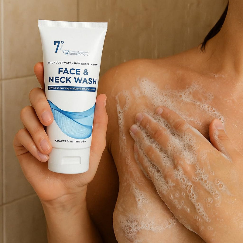 Everclearnow Facial Cleanser Microdermabrasion Keratosis Pilaris & Acne Exfoliating Deep Cleansing Face & Body Scrub, KP Bump Eraser, Back & Butt Acne Exfoliant, Wash Cleanser - Rough, Bumpy & Dry Skin Gets Rid Of Redness
