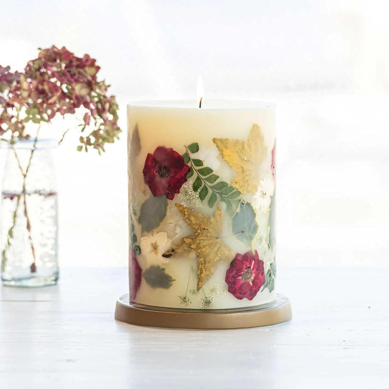 Rosy Rings Botanical Candle Red Currant Cranberry | Luxury Aromatherapy Long Lasting Candle Home Decor Gifts Notes of Lemon, Cranberry, Currant, Cedar, Ginger Aroma Burn Time 200 Hours 6.5" H