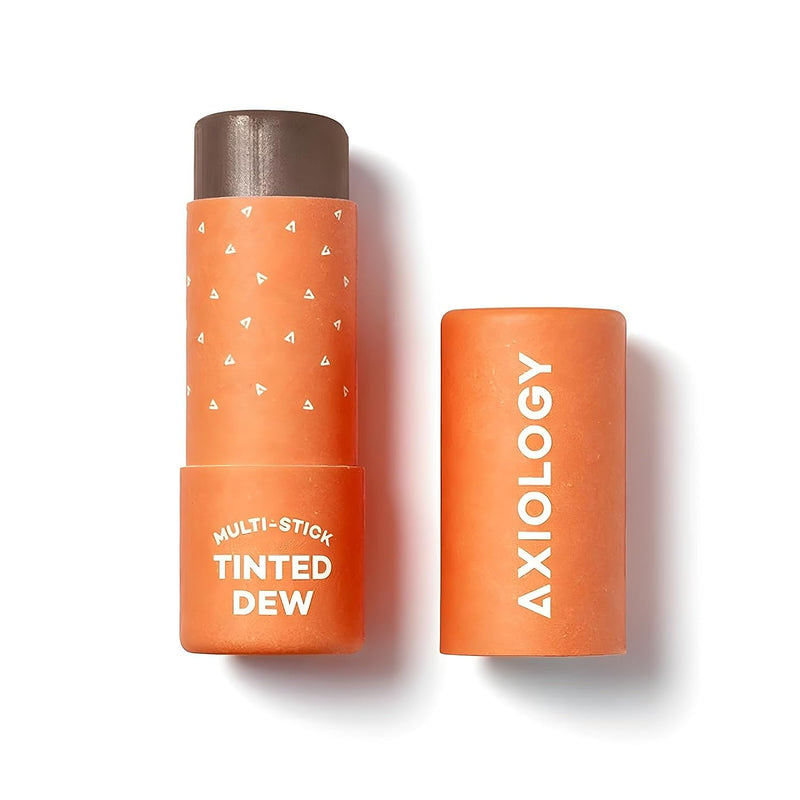 Axiology Multi Stick Tinted Dew For Eyes, Lips, Cheeks Flirtatious Soft & Lustrous Glide Hydrating Blush Face Sticks Highlight & Contour Lip Stain Vegan Makeup with Oils, Butter (Ethos)