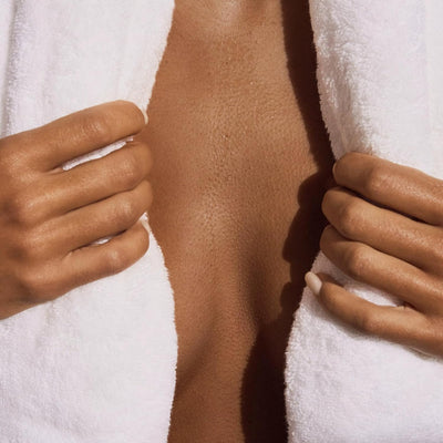 Resore Body Towel - 56" x 30" 700GSM Luxury Bath Shower Towel Skin Rejuvenating, Odor Preventing, Highly Absorbent, Aegean Turkish Cotton Botanical Lyocell Blend, Super Plush Bathroom Wash Cloth White