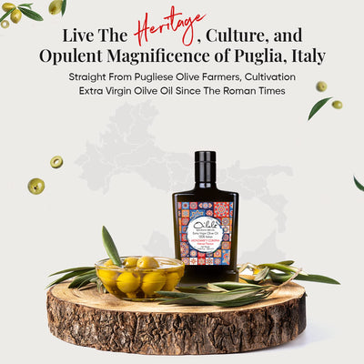 Oilala Extra Virgin Olive Oil, Robust Flavor, 2022 Gold Medal NYIOOC! filtered,Italian Family Farm Puglia, Italy, Coratina, 2022/23 Harvest, Polyphenol rich, 500ml (16.9 FL Oz)