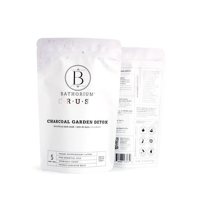 Charcoal Garden Detox Crush – Purifying Bath Soak with Activated Charcoal & Eucalyptus, 21.2 oz