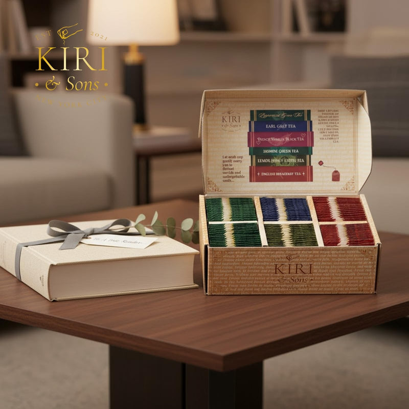 Book Lovers Tea Collection by Kiri & Sons, 90 Count Literary Tea Bags Gift Box | Book Club Library Gifts for Women Readers Writers Librarians | Bookish Tea Set, Bookworm Lovers & Reading Enthusiasts