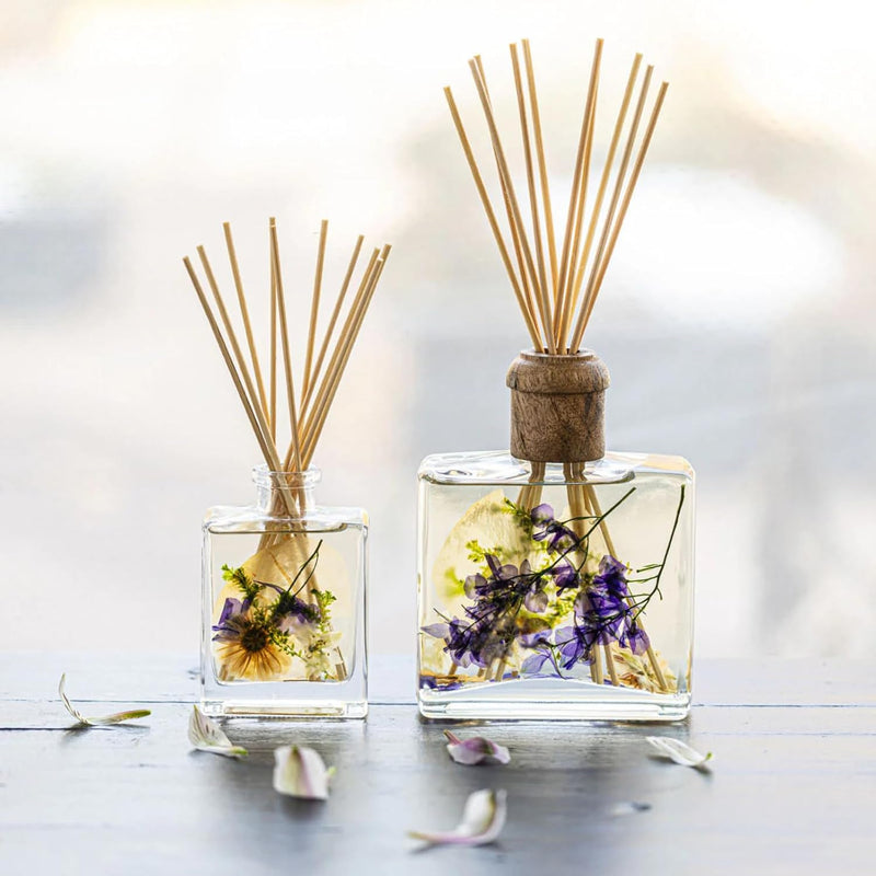 Rosy Rings Botanical Reed Diffuser 13oz - Lasts 6-12 Months Aromatherapy Notes of Cashmere Vanilla Jasmine Lily Sandalwood Apple Long Lasting Floral Luxurious Home Fragrance Decor Gifts (Vanilla Rain)