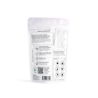 Charcoal Garden Detox Crush – Purifying Bath Soak with Activated Charcoal & Eucalyptus, 21.2 oz