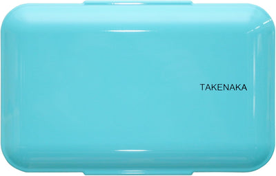 TAKENAKA Bento Bite Dual from, Eco-Friendly and Sustainable Japanese Style Bento Lunch Box (Blue Ice)