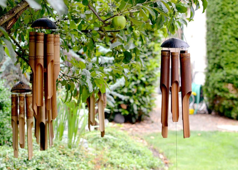 Cohasset Gifts 133 Cohasset Bamboo Wind Chime, Medium, Plain Antique