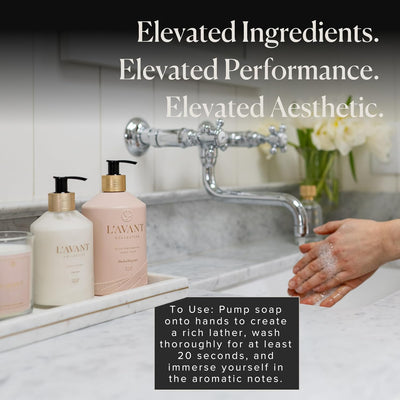 L'AVANT Collective High Performing Hand Soap Refill | Luxurious Ingredients for Soft & Smooth Hands | Notes of Bergamot, Orange Blossom, Amber, Cedar | Blushed Bergamot Scent 32 Fl Oz