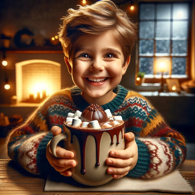 Hot Chocolate Boms Marshmallow Balls - Set of 6 - Delicious Cocoa Melts Bom Filled Marshmallows - 2 Flavors Caramel & Fudge Brownie Candy - Classic Milk Chocolates Cocoa Melt Gift - Delicious Gifts