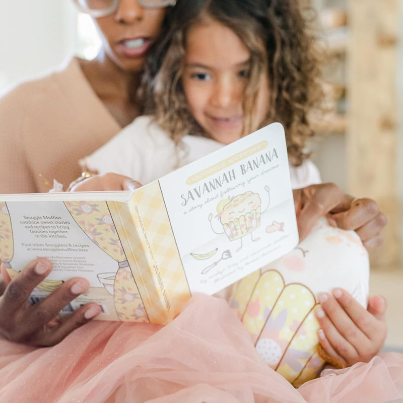 Snuggle Muffins Snuggler & Bedtime Story Time Book Gift Set with a Delicious Recipe for a Sweet Treat to Bring Families Together in The Kitchen! Soft & Cuddly Learning (Savannah Banana)