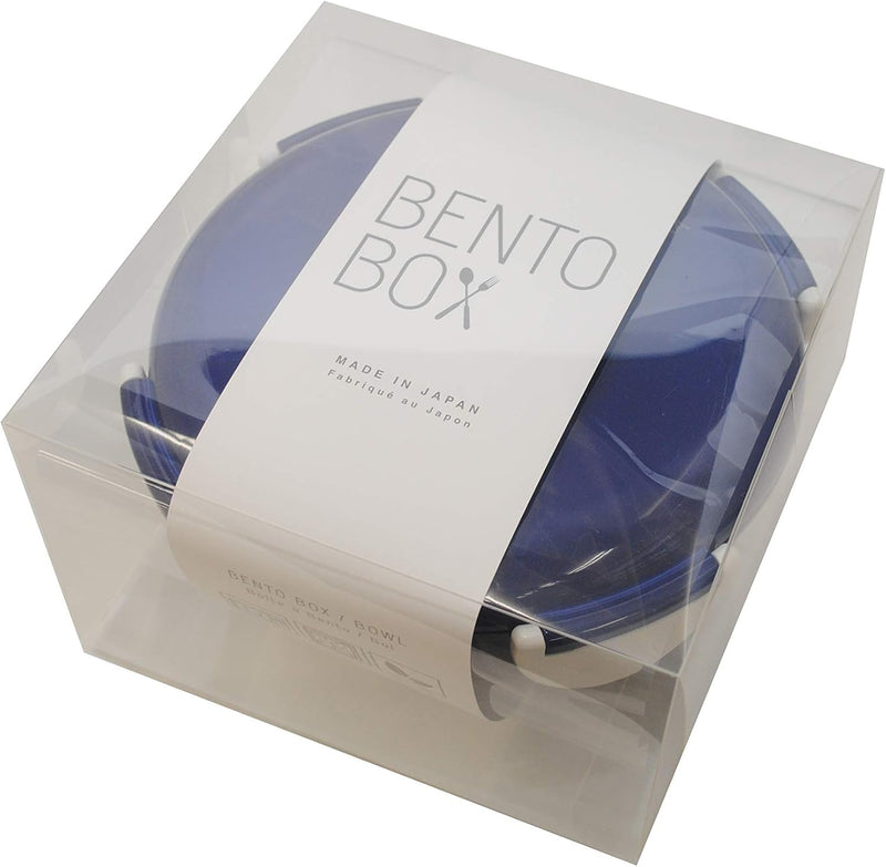 TAKENAKA Bento Bowl for perfect lunch, Eco-Friendly Lunch Box Made in Japan, Recycle Plastic Bottle, Microwave and Dishwasher Safe, Bento Box (Blue Orchid)