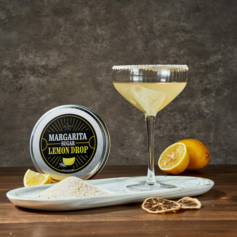 5-Pack Premium Margarita & Cocktail Flavored Salt Rimmer, Variety Set 3.5oz - Chili Lime, Lemon Drop Sugar, Lime, Habanero & Honey, Jalapeno Citrus - No Silicon Dioxide, Easy Screw-On Lid, Kiri & Sons