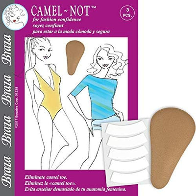 Camel~Not – Discreet Camel Toe Concealer for Swimwear, Activewear, and Tight Clothing – Comfortable, Reusable Inserts with Double-Sided Tape Included