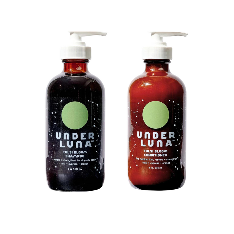 Tulsi Bloom Shampoo & Conditioner Bundle By Under Luna