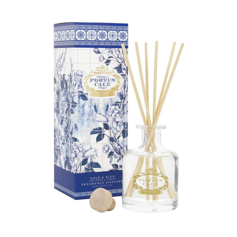 Portus Cale Gold & Blue Jasmine Fragrance Reed Diffuser 100ml