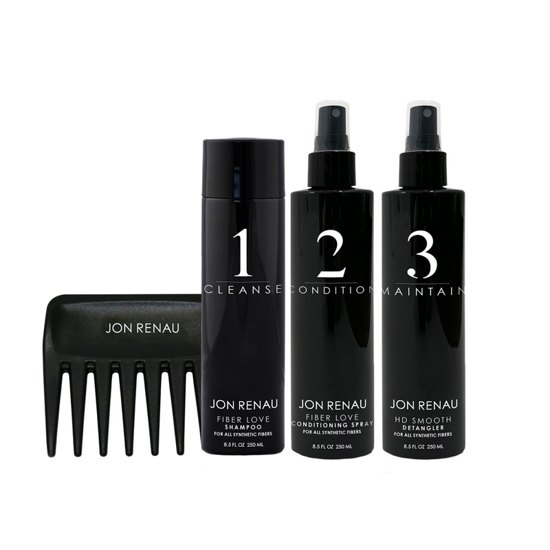 Jon Renau Synthetic Hair Treatment Kit - 4pc Kit - Synthetic Wigs Care Products