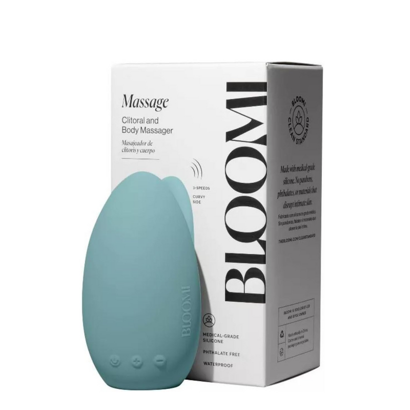Bloomi Vibrator Clitoral Body Wand Massager Vibrating Clit Stimulation Soft Silicone Ultra-Powerful Motor for Deep, Rumbling Muscle Relaxing Vibrations Date Night Couples 2.25”"L