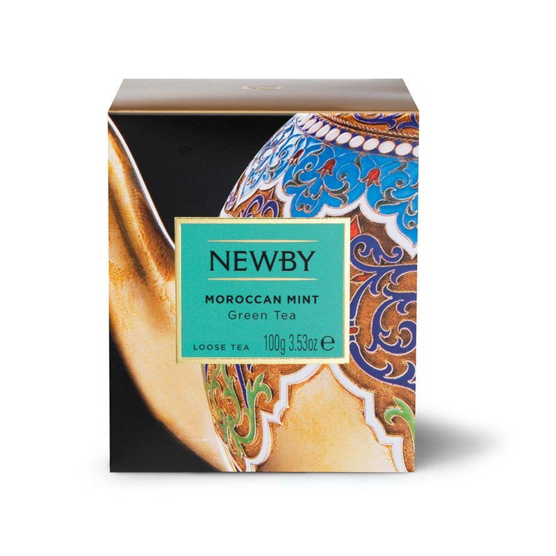 Moroccan Mint Heritage Loose Leaf – 100g – Refreshing Green Tea Blend by Newby Teas