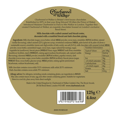 Charbonnel et Walker Sea Salt Billionaire's Shortbread Truffles, 4.4 Ounce