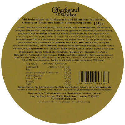Charbonnel et Walker Sea Salt Billionaire's Shortbread Truffles, 4.4 Ounce