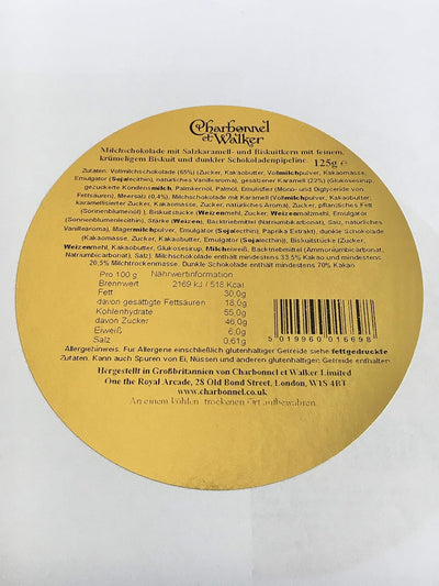 Charbonnel et Walker Sea Salt Billionaire's Shortbread Truffles, 4.4 Ounce