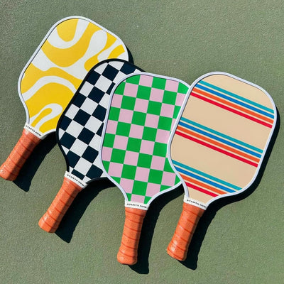 On Holiday Pickleball Paddle | Fiberglass Face Honeycomb Core, High Spin, Shock-Absorbing, Lightweight Durable for Power, Control & Balance Edge Guard & Grip Tape for Sweaty Hands All Levels (Cabo)