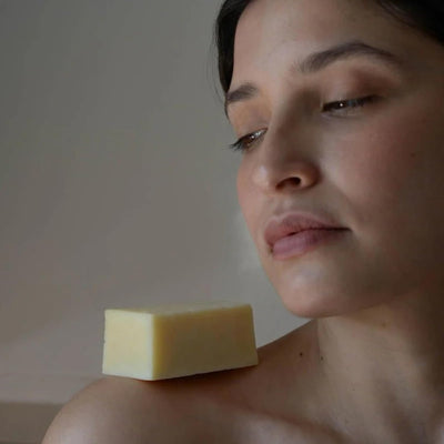 Soap Bar All-Natural Face & Body Wash Brick Exfoliating Deeply Nourishing Handcrafted Moisturizing Bar for Dry, Sensitive Skin with Indonesian Vetiver 3.5oz (Vetiver)