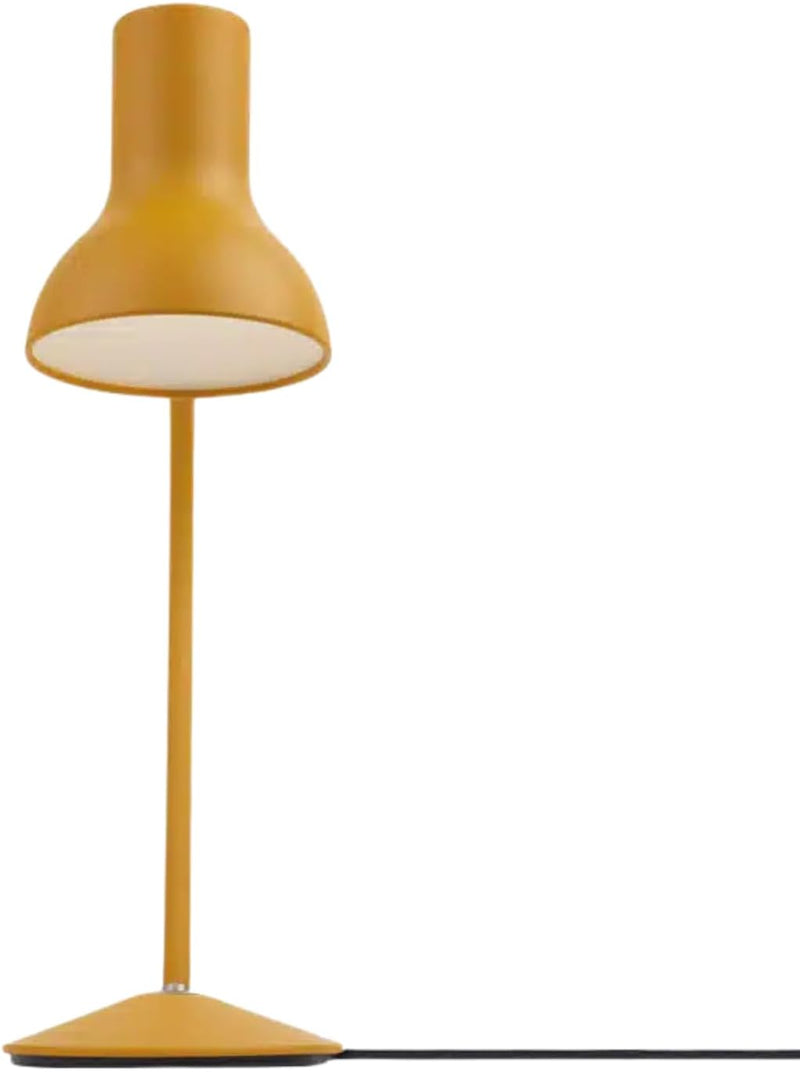 75 Mini Table Lamp | Matt Paint Finish Cast Iron Base Aluminum Cover with Ergonomic Switch & Decorative Light Spill for Office Decor Home Essentials Bedroom Reading Light (Turmeric Gold)