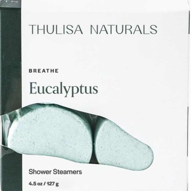Eucalyptus Shower Steamers Aromatherapy | Organic Shower Bombs with Essential Oils | Self Care Christmas Birthday & Spa Gifts for Women & Men | Stocking Stuffers | 4 Pack