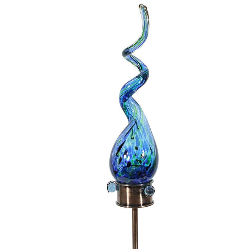Echo Valley 7022 Saturn Solar Swizzle Stake Outdoor Décor for Yards and Gardens, Blue, Medium