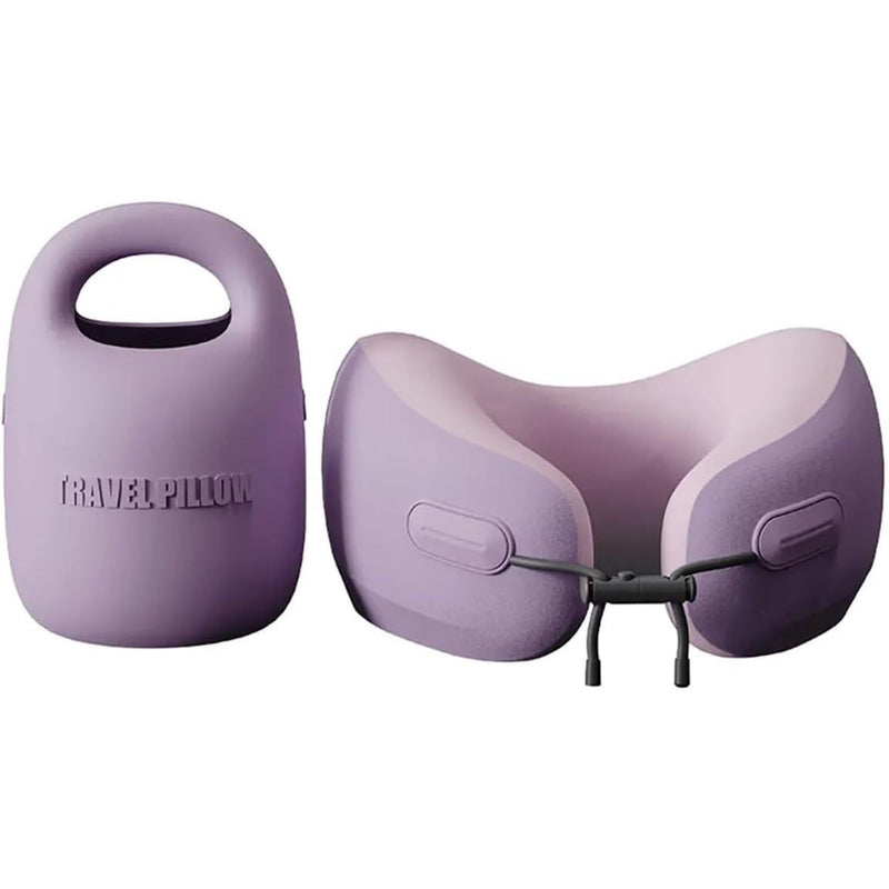 PIXIE MOOD Every Think Travel and Airplane Neck Pillow, Memory Foam, Support, Neck, Head Chin - Soft, Lightweight, Washable, Easy-to-Carry