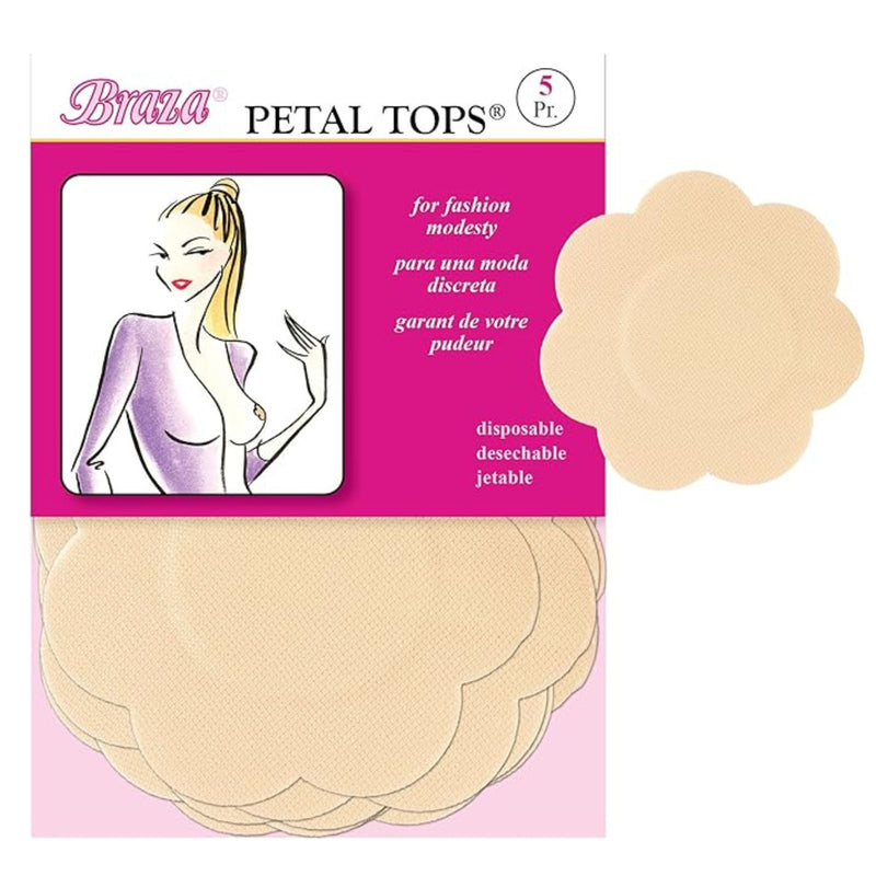 Disposable Petal Tops for Fashion Modesty, Petal Shaped