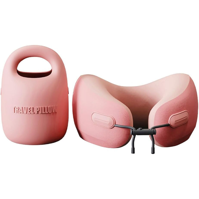 PIXIE MOOD Every Think Travel and Airplane Neck Pillow, Memory Foam, Support, Neck, Head Chin - Soft, Lightweight, Washable, Easy-to-Carry