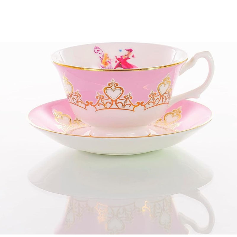 English Ladies Co. Disney Bone China Cup & Saucer : Aurora - Sleeping Beauty